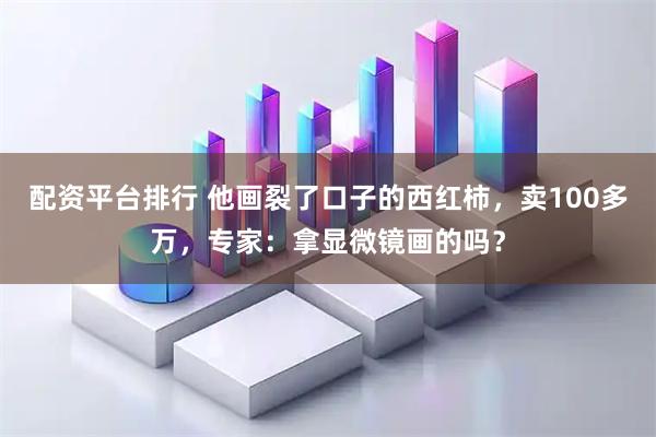 配资平台排行 他画裂了口子的西红柿，卖100多万，专家：拿显微镜画的吗？